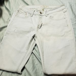 Light blue mid rise jeggings